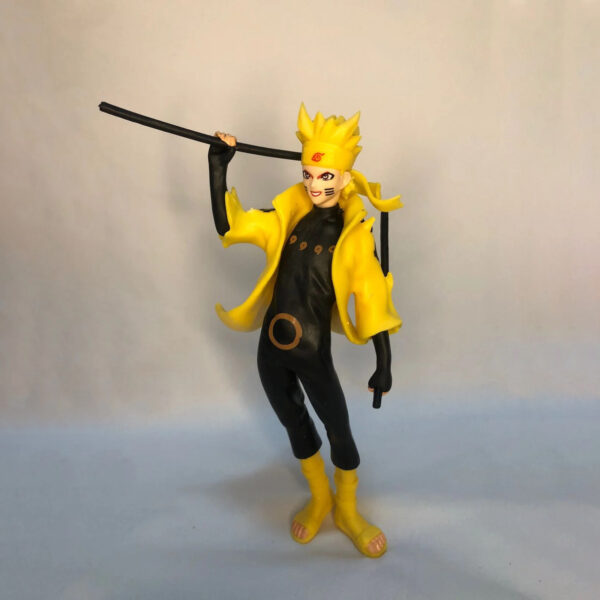 Boneco Naruto Modo Kurama Manta Amarelo 18cm - Naruto Shippuden