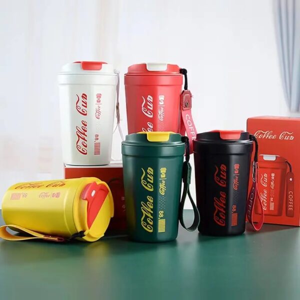 Copo Isotérmico Coffe Cup 350ML com Tampa e Alça