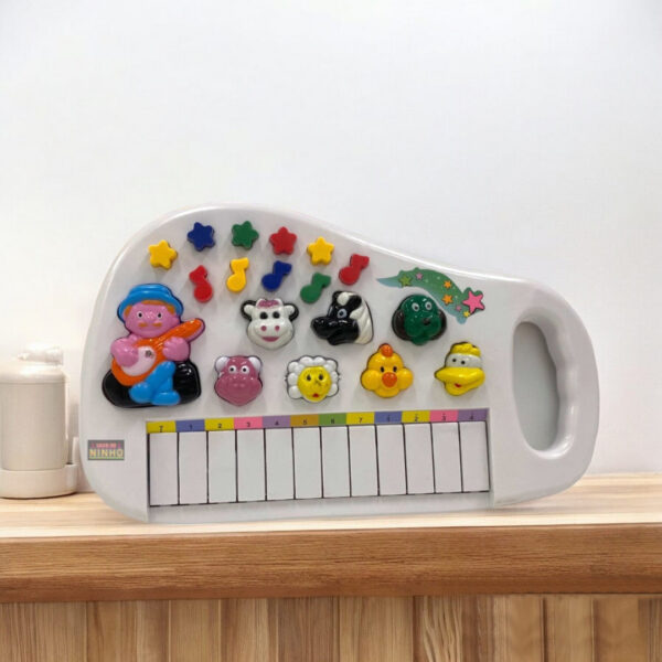 Piano Brinquedo Infantil Teclado Animal